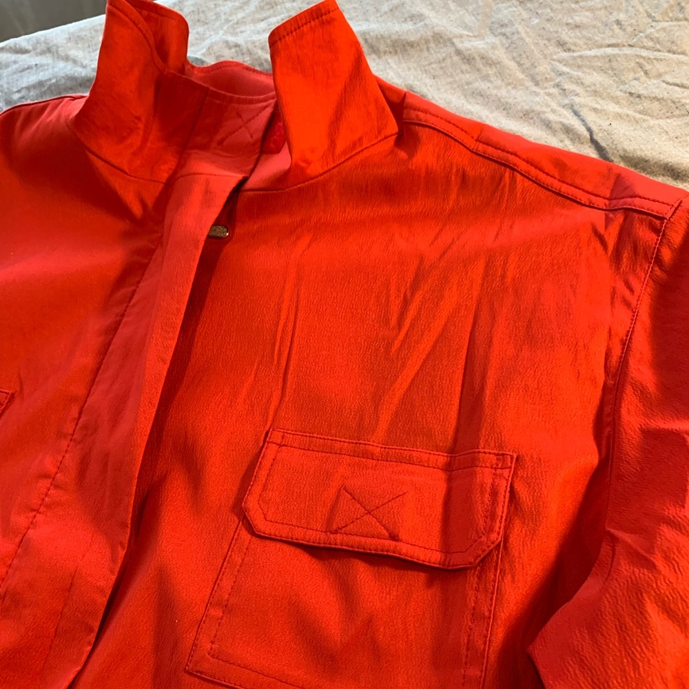 Alia Bright Red Utility Jacket - Picture 3 of 14